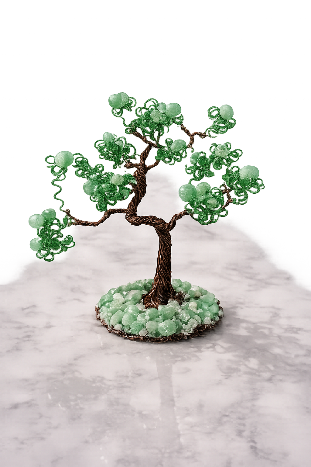 Natural Gemstone Crystal Green Aventurine Money Tree for Good Luck