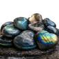 Natural Crystal Gemstone Labradorite Hearts 1/2 lb 8 oz