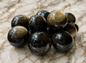 Natural Gold and Silver Sheen Obsidian Sphere Crystal Gem Energy Ball 1/2 lb 8 oz