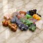 1.25 Inch Pocket Gemstone Butterfly Crystal Carvings