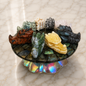 2 Inch Gemstone Dragon Head Crystal Carvings