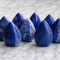 Natural Gemstone Crystal Lapis Lazuli Flame Carving