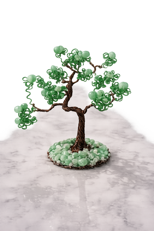Natural Gemstone Crystal Green Aventurine Money Tree for Good Luck
