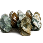 Natural Gemstone Crystal Ocean Jasper Flame Carvings