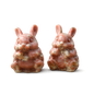 Natural Gemstone Crystal Pink Thulite Rabbit Bunny Carving