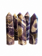 Natural Crystal Gemstone Chevron Dream Amethyst Towers Points