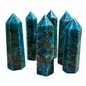 Natural Crystal Gemstone Blue Apatite Towers Points