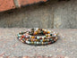 4mm Faceted Natural Alashan Agate Crystal Stretch Bracelets