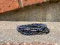 4mm Faceted Natural Cordierite Iolite Crystal Stretch Bracelets