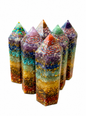Natural Stone Orgonite Chakra Tower Generators